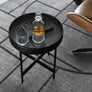Calligaris ARENA Βοηθητικό Τραπέζι 42X42X45 Mαύρο/Cognac